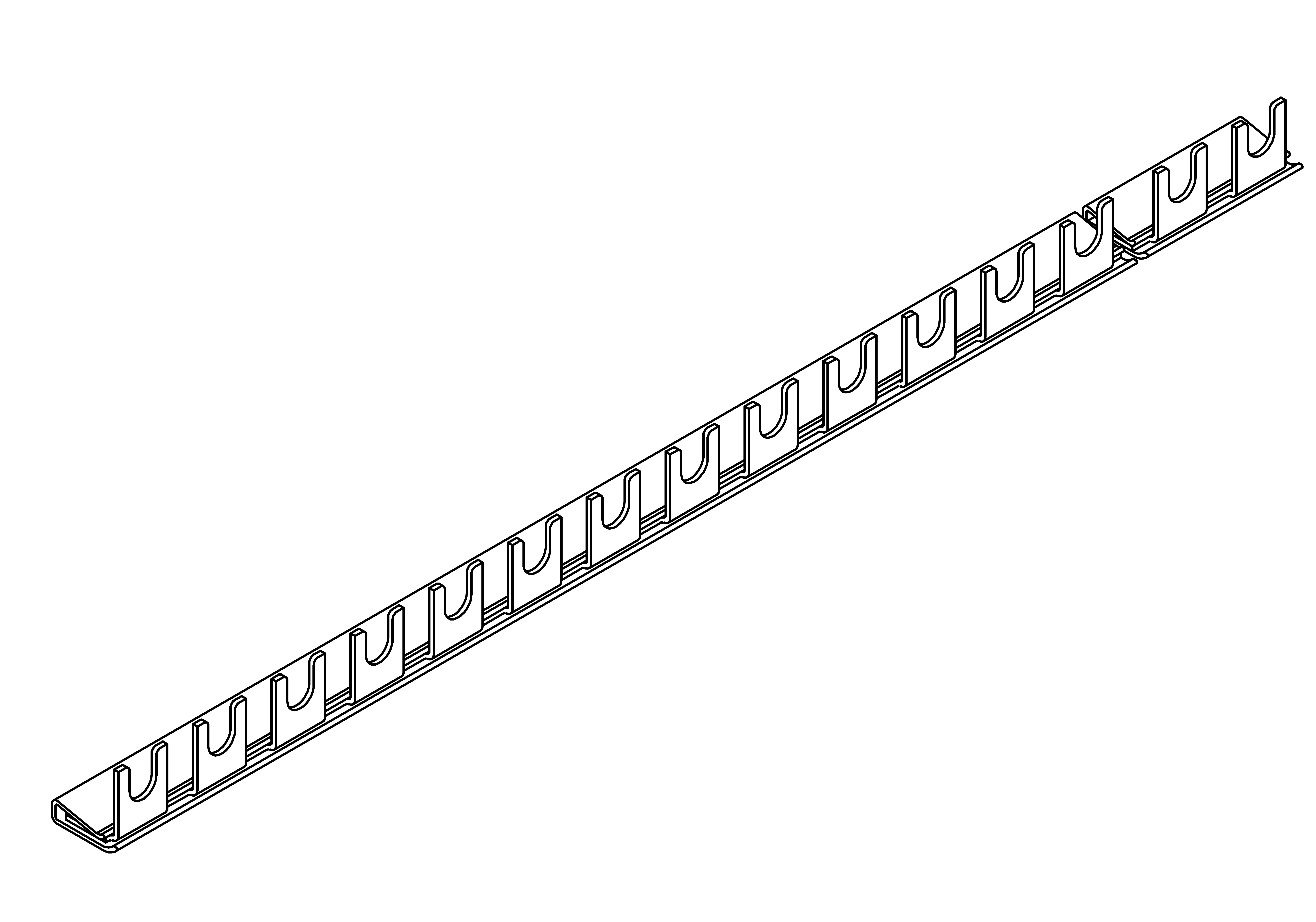 Propojovací lišta, 1P, 10 mm², 1m