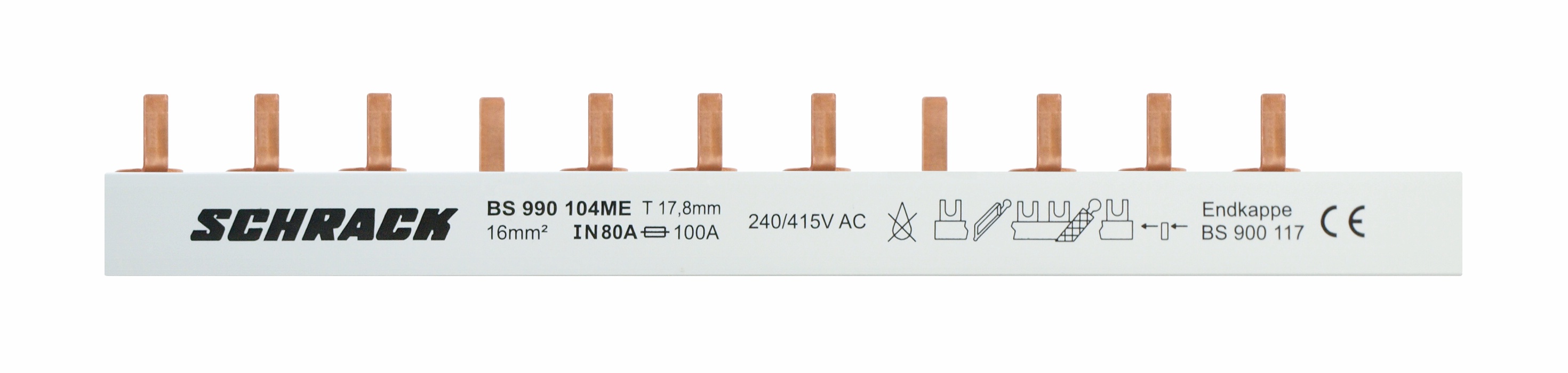 Propojovací lišta Small Connect, 1-pólová, 1TE, délka 1 m