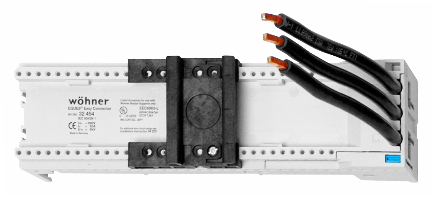 Sběrnicový adaptér pro systémovou sběrnici 63A,54mm, 1 lišta