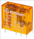 FINDER Relé 40.52.8.230.5001, 2P/8A, 230V AC, Au
