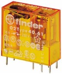 FINDER Relé 40.61.8.024.4000, 1P/16A, 24V AC, AgSnO2
