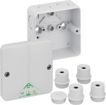 Krabice ABOX m 025-L šedá IP54