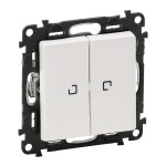 LEGRAND Vypínač VALENA LIFE 752109 č.6+6 bílá podsvětlený
