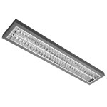 MODUS Svítidlo AREL4000, 2x LED , 1200mm, mřížka AL lesk, závěsné direkt/indirekt, LED 840, NONSELV 350mA,nestmívatelný
