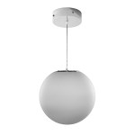MODUS Svítidlo BAL OP, LED modul , opálová skleněná koule 400mm, závěs lanko, 4000K, zdroj 1050mA nestmívatelný, vč. tr. kabelu, bílý baldachýn RAL 9003