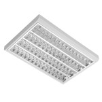 MODUS Svítidlo LLL4000, 4x LED 840, 611mm, matná mřížka, přisazené, NONSELV 350mA