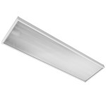 MODUS Svítidlo MEGA LED 1220mm, hlubokozářič,  PC kryt prizma, 4x LED 840, závěsné, IK10, zdroj 2100mA, s předř. skříní