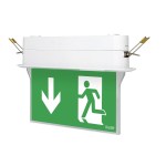 MODUS Svítidlo nouzové ARROW P 1W LED BASIC IP41 1h , svítící při výpadku,  bílé,  univ. piktogram