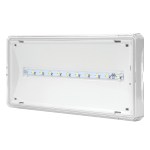 MODUS Svítidlo nouzové EXIT S 1W LED 125 lm  STANDARD IP65 1h ,stále svítící,  bílé, univ. piktogram