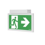 MODUS Svítidlo nouzové INFINITY II AC 1W LED STANDARD IP41 1h , stále svítící / svítící při výpadku,  bílé, NiCd