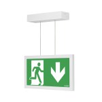 MODUS Svítidlo nouzové INFINITY II AL  1W LED STANDARD IP41 1h , stále svítící / svítící při výpadku, šedé