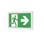 MODUS Svítidlo nouzové INFINITY II BW 1W LED STANDARD IP41 1h , stále svítící / svítící při výpadku, testovací tlačítko, šedé