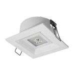 MODUS Svítidlo nouzové LOVATO P  vestavné, univerzální optika,3W LED  390 lm PREMIUM IP20 1h , stále svítící / svítící při výpadku, autotest, bílé