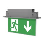MODUS Svítidlo nouzové PLEXI LED 1W LED PREMIUM IP20 1h , stále svítící / svítící při výpadku, autotest, šedé, PO4