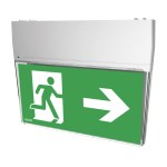 MODUS Svítidlo nouzové SK-8 1W LED STANDARD IP44 1h , stále svítící / svítící při výpadku,  opálový kryt