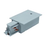 3-phase Feed-in recessed silver, plastic, links