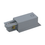 3-phase Feed-in recessed silver, plastic, rechts