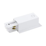 3-phase Feed-in recessed white, plastic, rechts