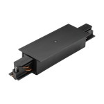 3-phase Power Feed-in recessed black, Plastic