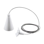 3-phase Rope suspension plastic, wire rope white