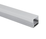 7906/AL, ALUMINIUM PROFILE 2m + PMMA opal square diffuser