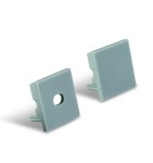 7906/AL, ALUMINIUM PROFILE 2m + PMMA opal square diffuser