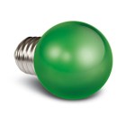 9G01/GR/E, GREEN LED BALL LAMP 0,5w E27 230v