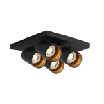 Acrux 4x10W 100-240V GU10 IP20 černá