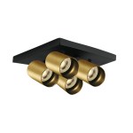 Acrux 4x10W 100-240V GU10 IP20 kartáčovaná mosaz