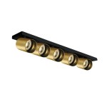 Acrux 5x10W 100-240V GU10 IP20 kartáčovaná mosaz