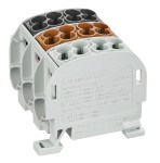 AL/CU odbočovací svorkovnice 25mm² - 3pólová, izolovaná