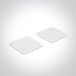 Al profil + opál PC kryt, vč. koncovek, 2m, bílá