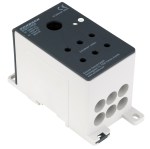 Alu připojovací blok, 1-pól, 415A,vst. 1x240mm²,výst.6x35mm²