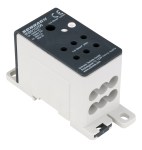 Alu připojovací blok, 1-pól, 80A, vst.1x25mm², výst.6x10mm²