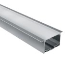 Alu Recessed Profile for 40mm Strips+Opal Cover 2m