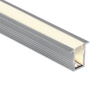 Alu zapuštěný profil pro 5mm pásky + PC opálový kryt, 2m