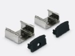 Aluminium profile 7902/B + PC opal cover, 2m black