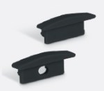 Aluminium recessed profile 7902R/B + PC opal cover, 2m black