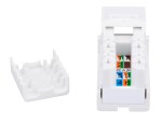 AMPARO keystone modul  RJ45 nestíněný, Cat.5e, bílý (SFA)