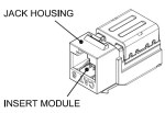 AMPARO keystone modul RJ45 nestíněný, Cat.6, bílý (SFA)