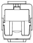 AMPARO keystone modul RJ45 nestíněný, Cat.6, bílý (SFA)