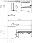 AMPARO keystone modul RJ45 nestíněný, Cat.6, bílý (SFA)