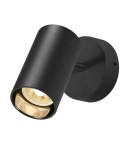 ASTO TUBE, max. 1x10W, bodové svítidlo, černá