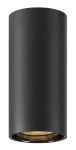 ASTO TUBE, max. 1x10W, stropní svítidlo, černá