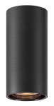 ASTO TUBE, max. 1x10W, stropní svítidlo, černá