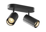 ASTO TUBE, max. 2x10W, bodové svítidlo, černá