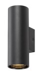 ÄSTO TUBE, max. 2x10W, nástěnné svítidlo, černá