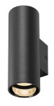 ÄSTO TUBE, max. 2x10W, nástěnné svítidlo, černá