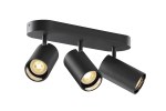 ASTO TUBE, max. 3x10W, bodové svítidlo, černá