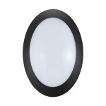 Bellaria wall-mounted luminaire oval 6W 3000K black IP66